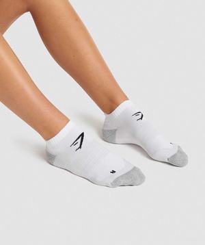 Akcesoria Damskie Gymshark Ankle Performance Socks Białe | NYJP89457