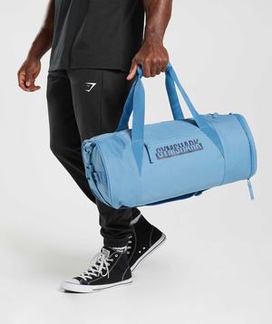 Akcesoria Damskie Gymshark Bold Barrel Bag Niebieskie | VYDL65719