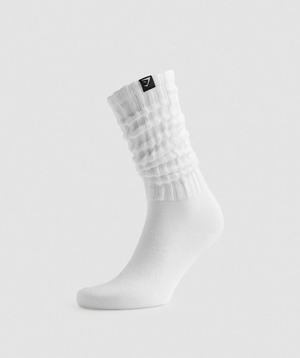 Akcesoria Damskie Gymshark Comfy Rest Day Socks Białe | FRSZ05842