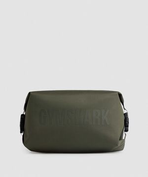 Akcesoria Damskie Gymshark X-Series Toiletry Bag Oliwkowe | NLXG31076