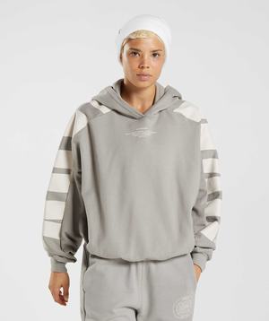 Bluzy Z Kapturem Damskie Gymshark GS10 Year Brązowe | GZHI95472