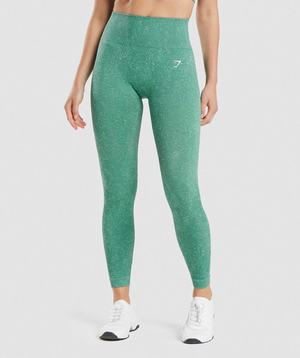 Legginsy Damskie Gymshark Adapt Fleck Seamless Zielone | DGJE07159