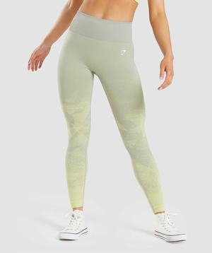 Legginsy Damskie Gymshark Adapt Ombre Seamless Szare Brązowe Szare | BDCV32570