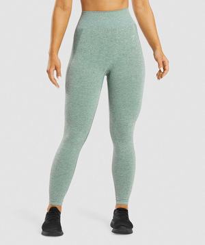 Legginsy Damskie Gymshark Flex High Waisted Zielone | CDHX96083