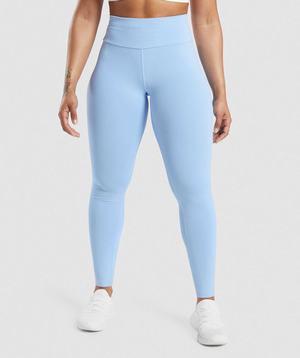 Legginsy Damskie Gymshark Speed Niebieskie | YQRW18270