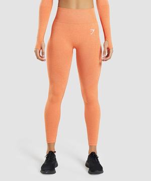 Legginsy Damskie Gymshark Vital Seamless 2.0 Morelowe Pomarańczowe | EGYW34970