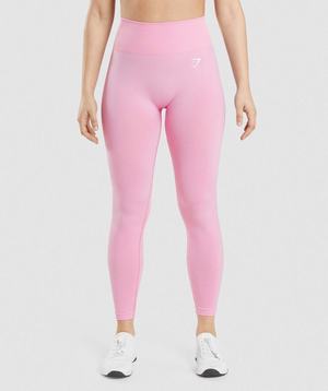 Legginsy Damskie Gymshark Vital Seamless 2.0 Różowe | UFXN86093