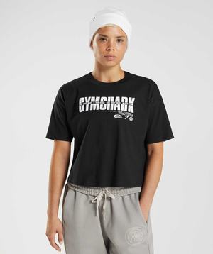 Najfatalniejszy Damskie Gymshark GS10 Year Midi Czarne | AHMR94280