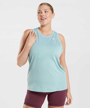 Podkoszulki Damskie Gymshark Vital Seamless 2.0 Light Niebieskie | KVJB34509