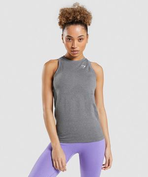 Podkoszulki Damskie Gymshark Vital Seamless 2.0 Light Szare | SZPG06247