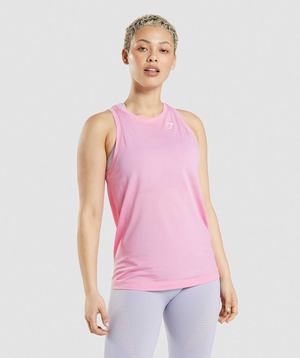 Podkoszulki Damskie Gymshark Vital Seamless 2.0 Light Loose Różowe | VDSG82049