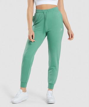 Spodnie Do Biegania Damskie Gymshark Treningowe Zielone | MPDT87231