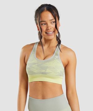 Staniki Sportowe Damskie Gymshark Adapt Ombre Seamless Szare Brązowe Szare | VKSG25643