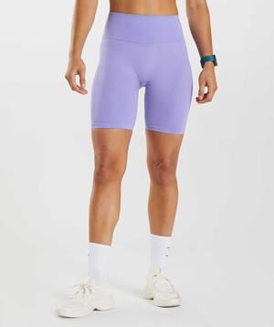 Szorty Damskie Gymshark Apex Seamless Fioletowe Fioletowe | VGUK07128