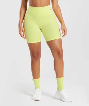 Szorty Damskie Gymshark Whitney Cycling Zielone | HVRU49378