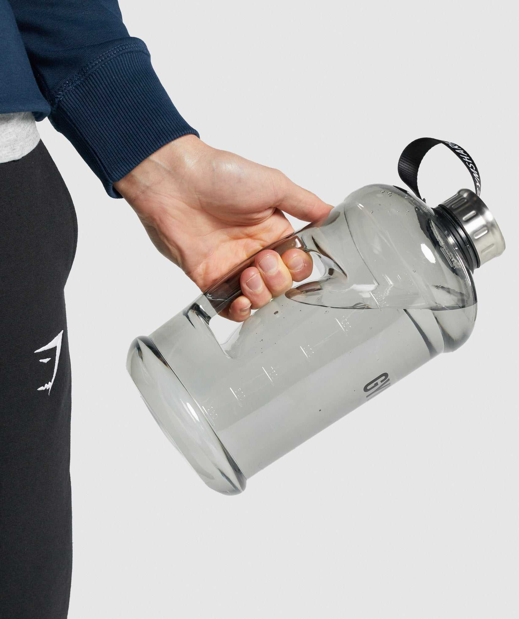 Akcesoria Damskie Gymshark 2.2L Wody Bottle Czarne | GDZK87432