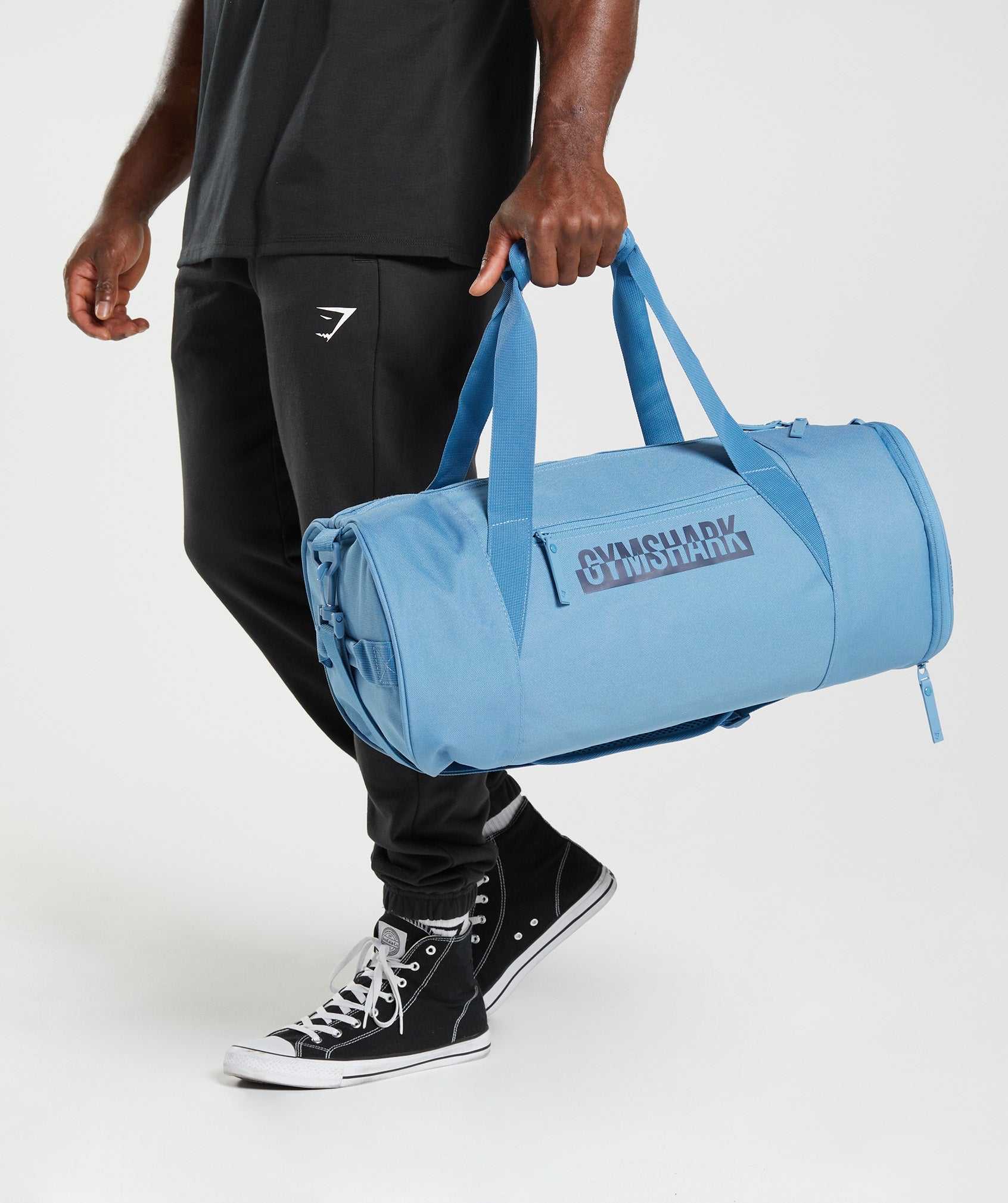 Akcesoria Damskie Gymshark Bold Barrel Bag Niebieskie | VYDL65719