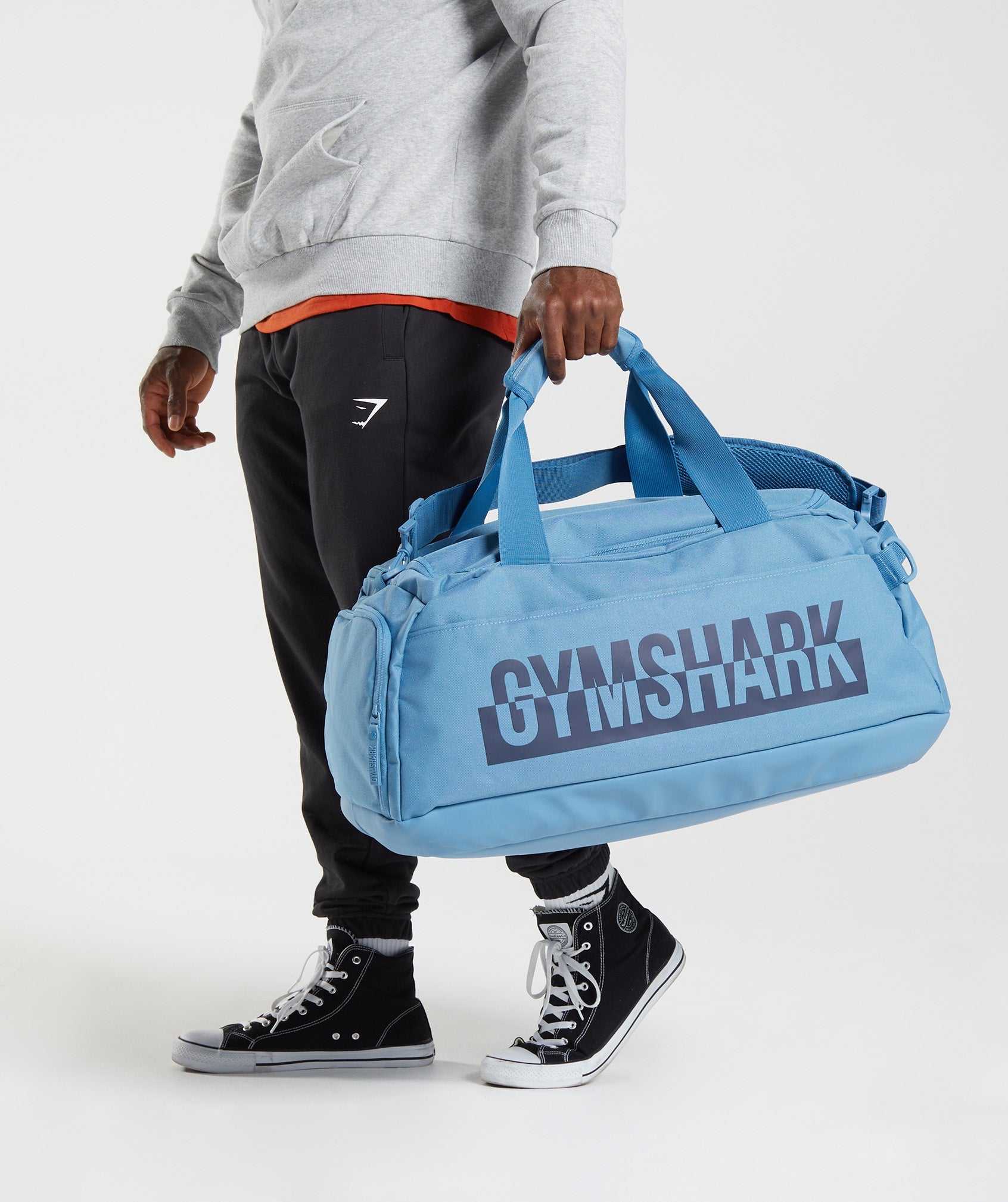 Akcesoria Damskie Gymshark Bold Holdall Niebieskie | YAES78619