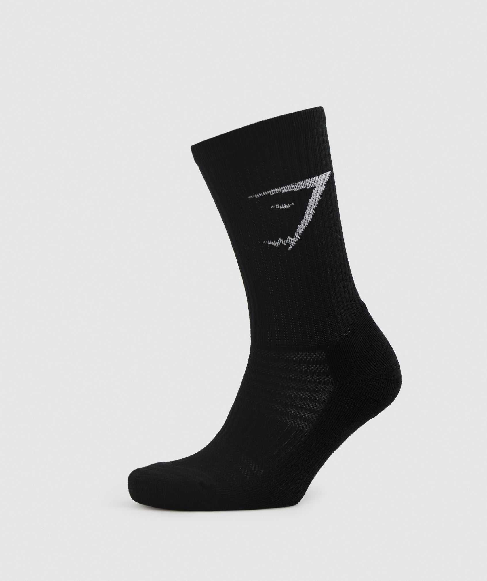 Akcesoria Damskie Gymshark Crew Socks 3pk Białe Głęboka Szare Czarne | HWKY51734