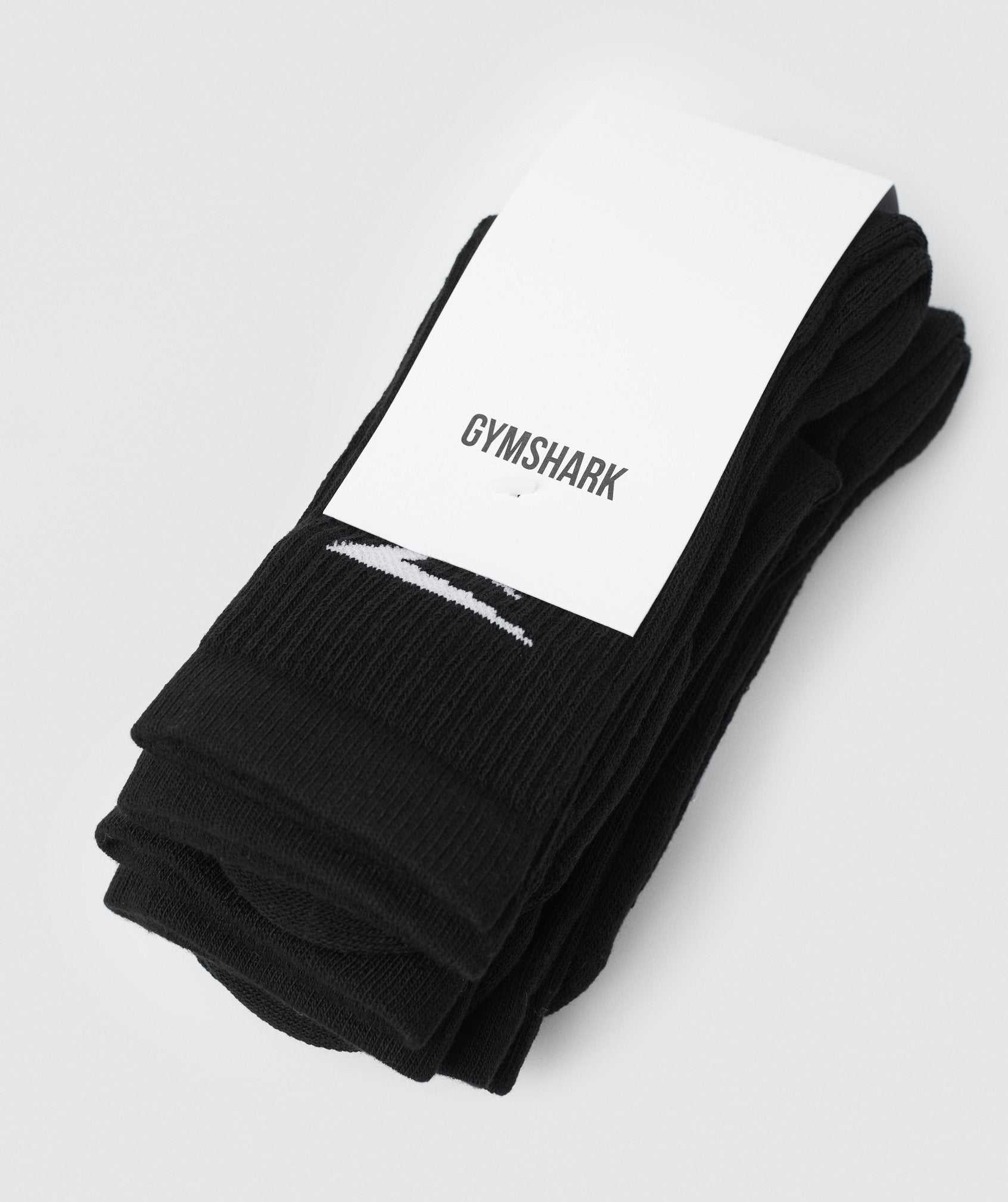 Akcesoria Damskie Gymshark Crew Socks 3pk Czarne | IDBX12967