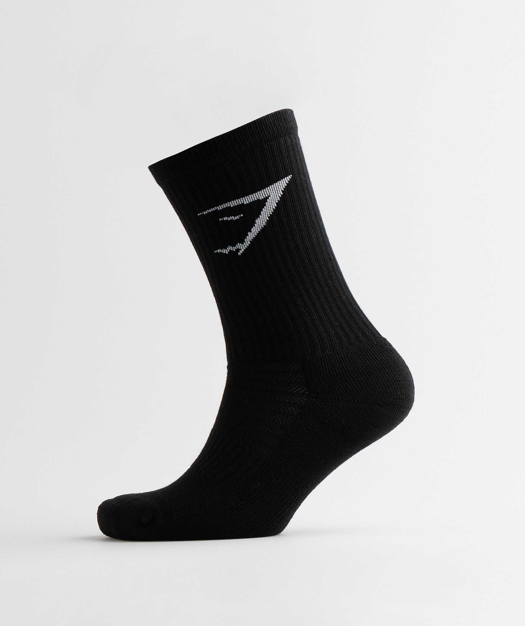 Akcesoria Damskie Gymshark Crew Socks 3pk Czarne | IDBX12967