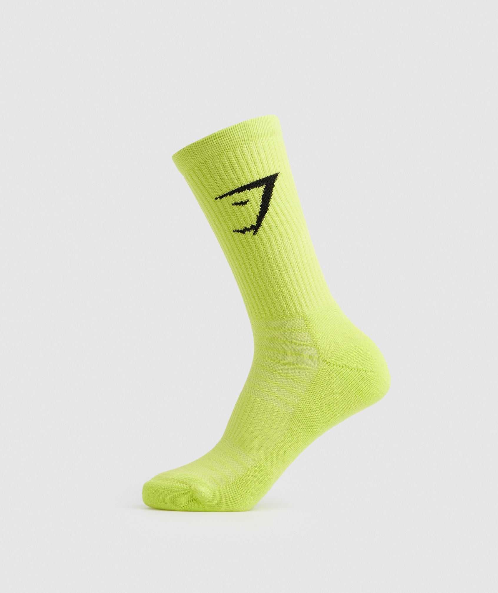 Akcesoria Damskie Gymshark Crew Socks 3pk Czarne Głęboka Szare Zielone | RGSA41206