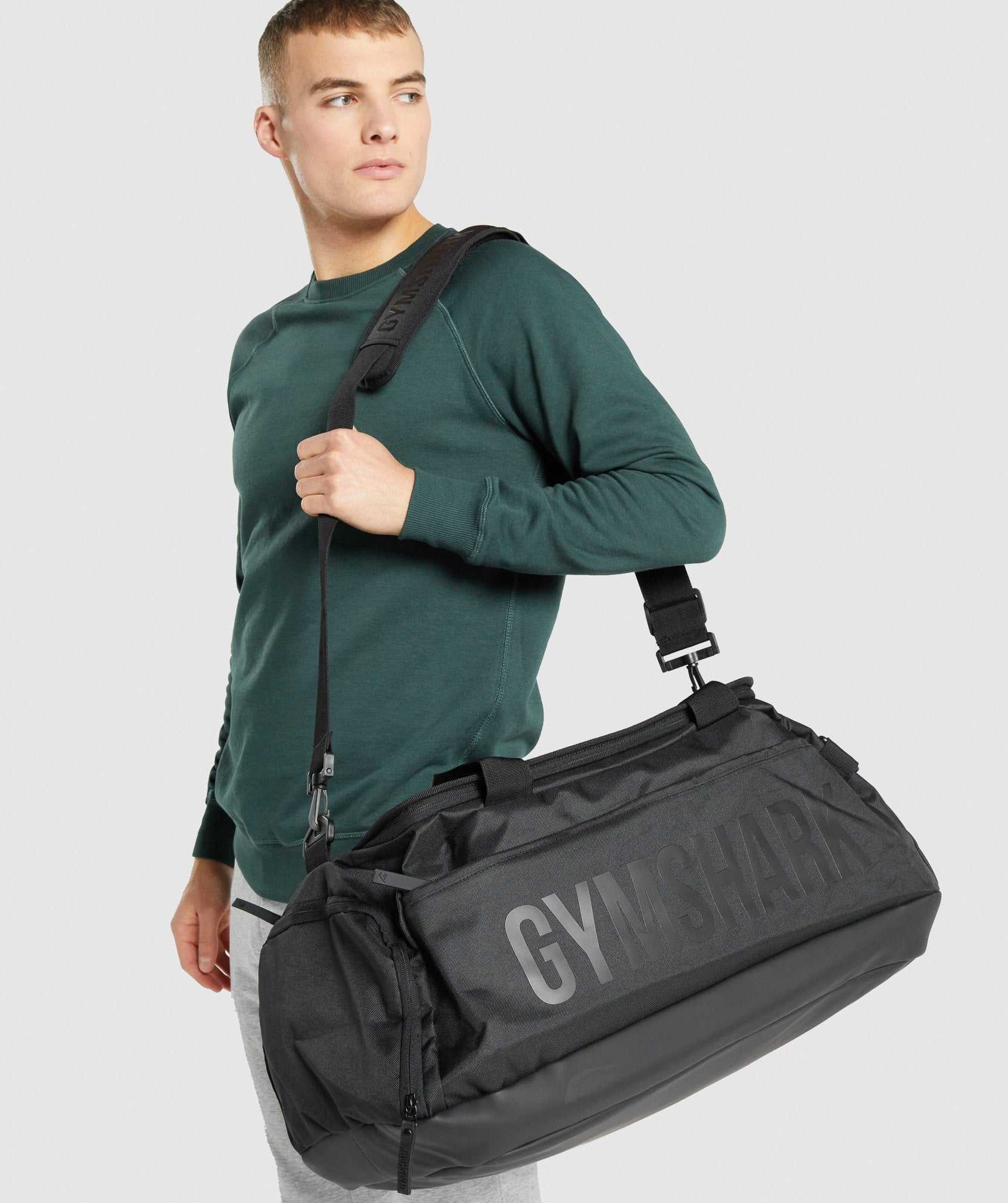 Akcesoria Damskie Gymshark Lifting Club Gym Bag Czarne | MBZD05184