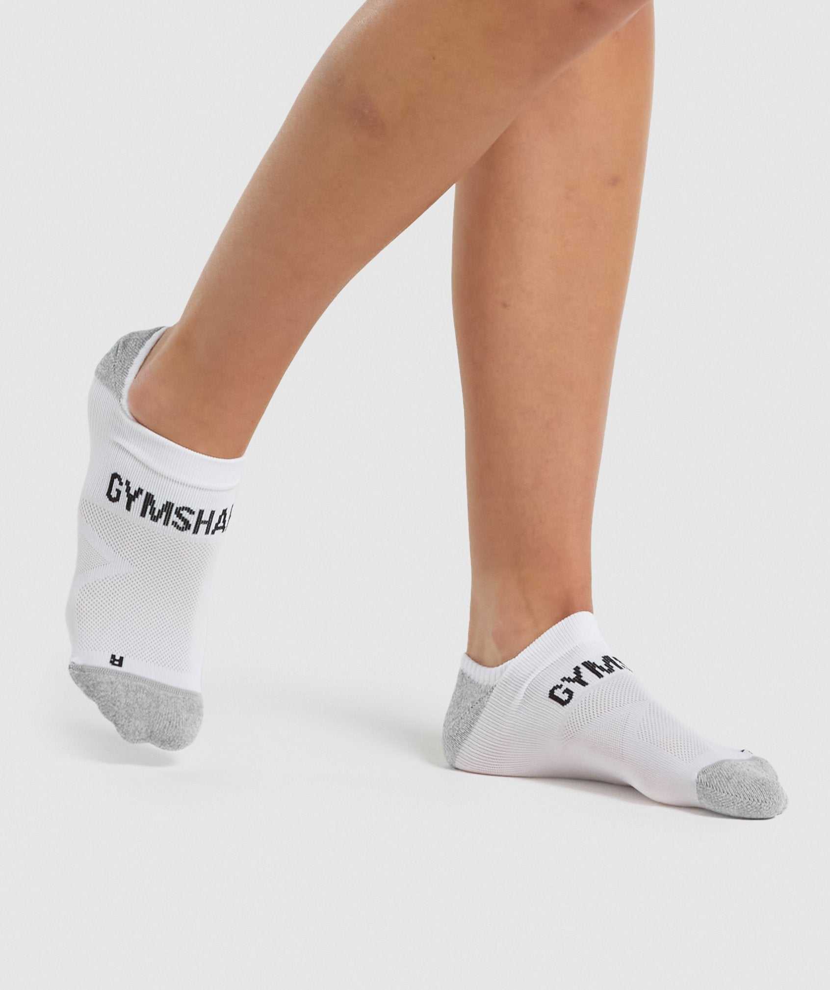 Akcesoria Damskie Gymshark No Show Performance Socks Białe | IDLK10569