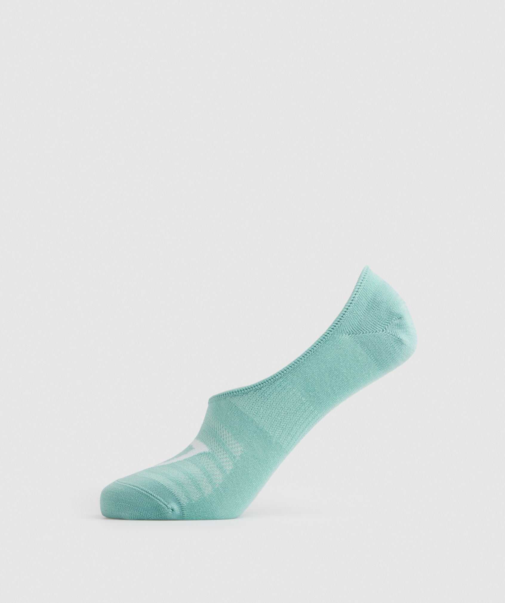 Akcesoria Damskie Gymshark No Show Socks 3pk Turkusowe Niebieskie Białe | HPSK31869