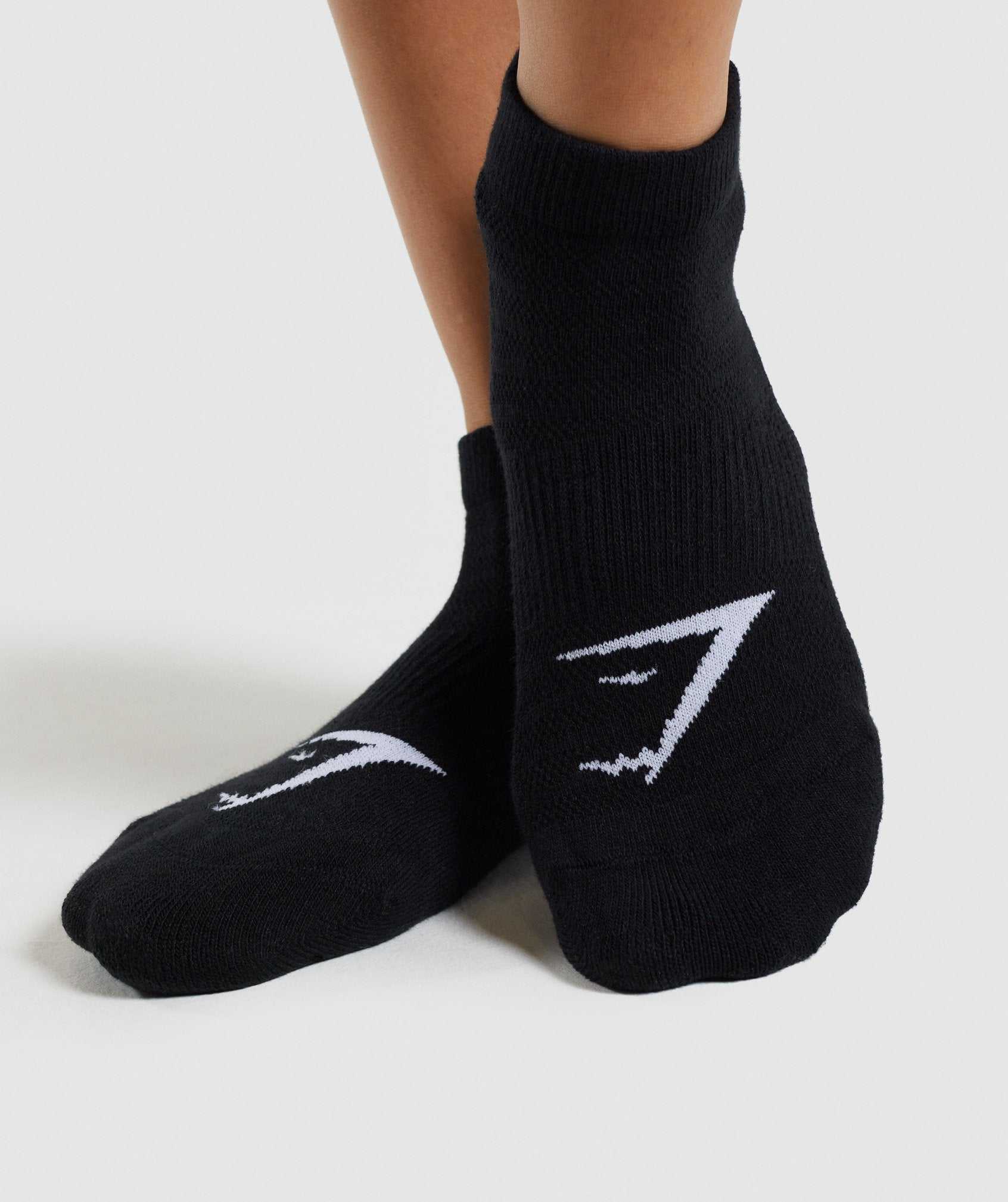 Akcesoria Damskie Gymshark Trainer Socks 3pk Czarne | ORXH98463