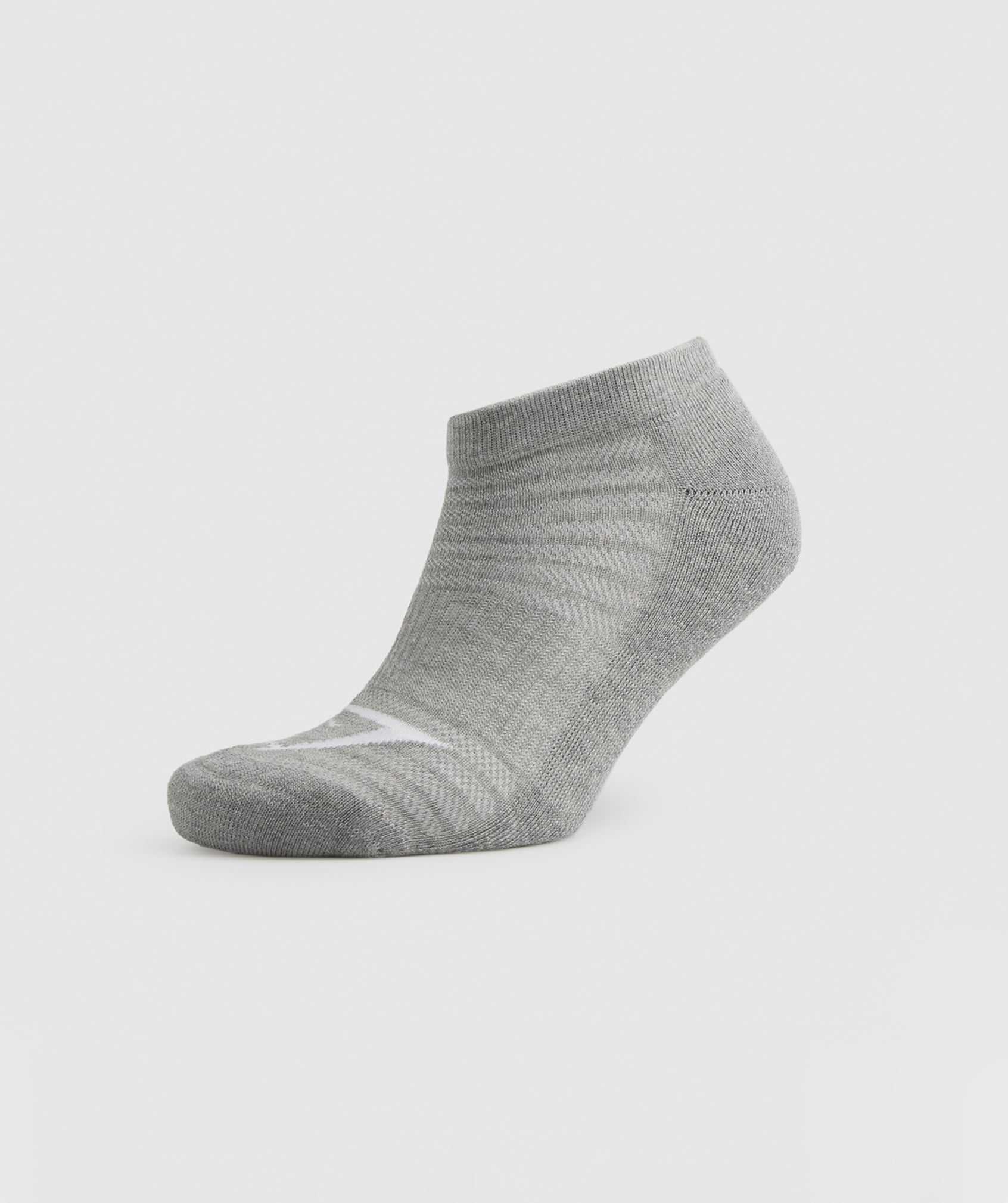 Akcesoria Damskie Gymshark Trainer Socks 3pk Białe Głęboka Szare Czarne | XAZJ78931