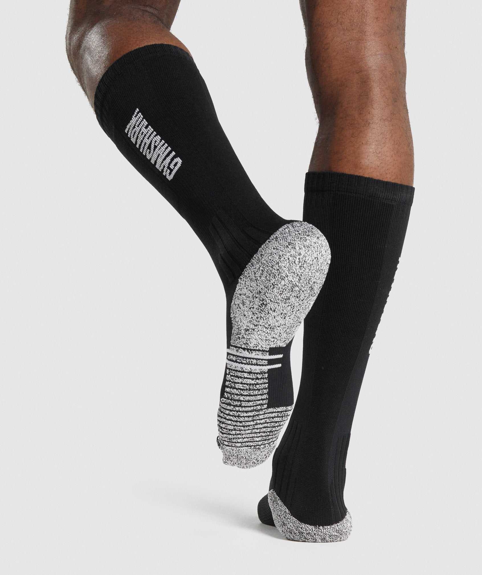 Akcesoria Damskie Gymshark Weightlifting Socks Czarne | CPYK82940