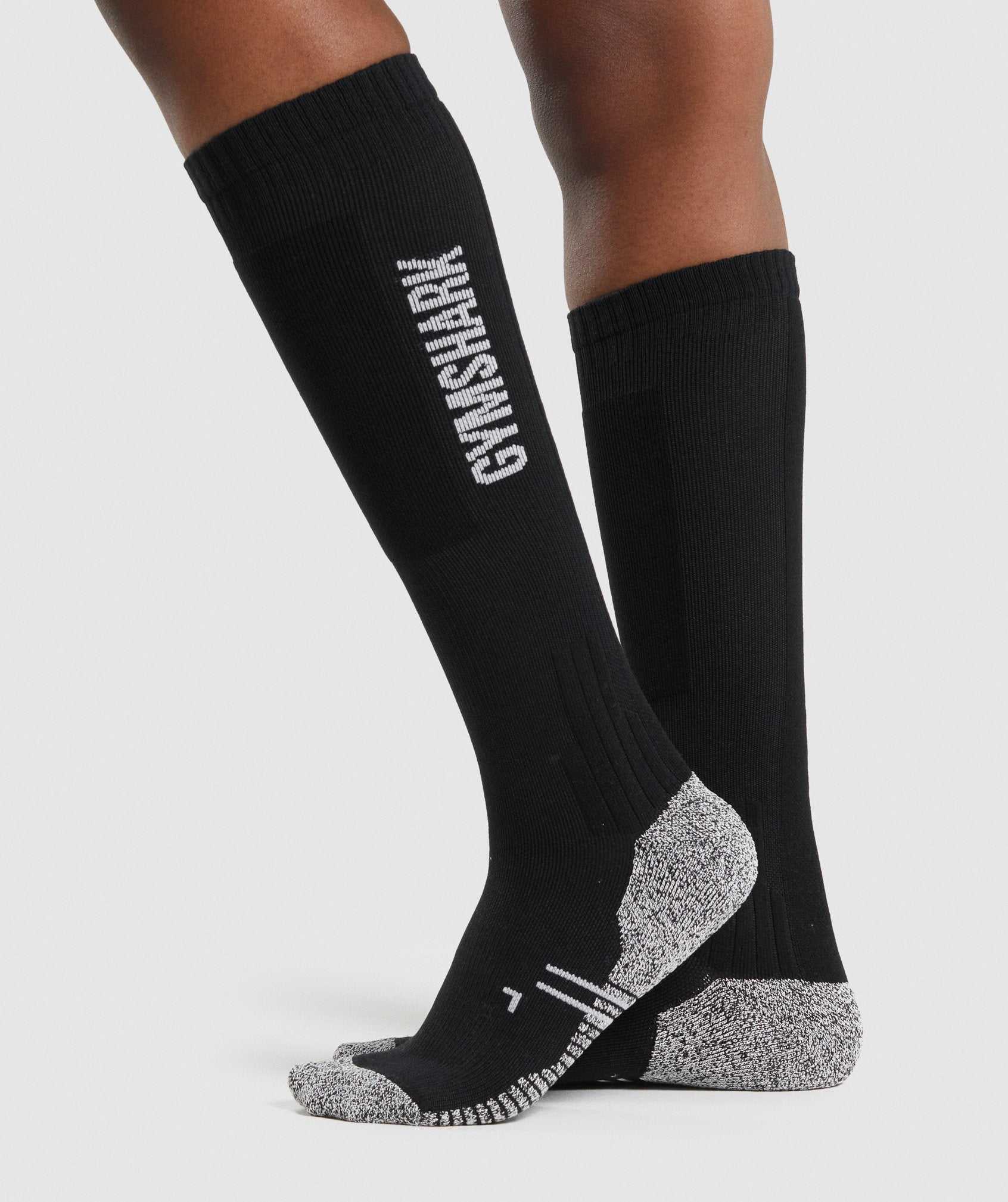 Akcesoria Damskie Gymshark Weightlifting Socks Czarne | CPYK82940