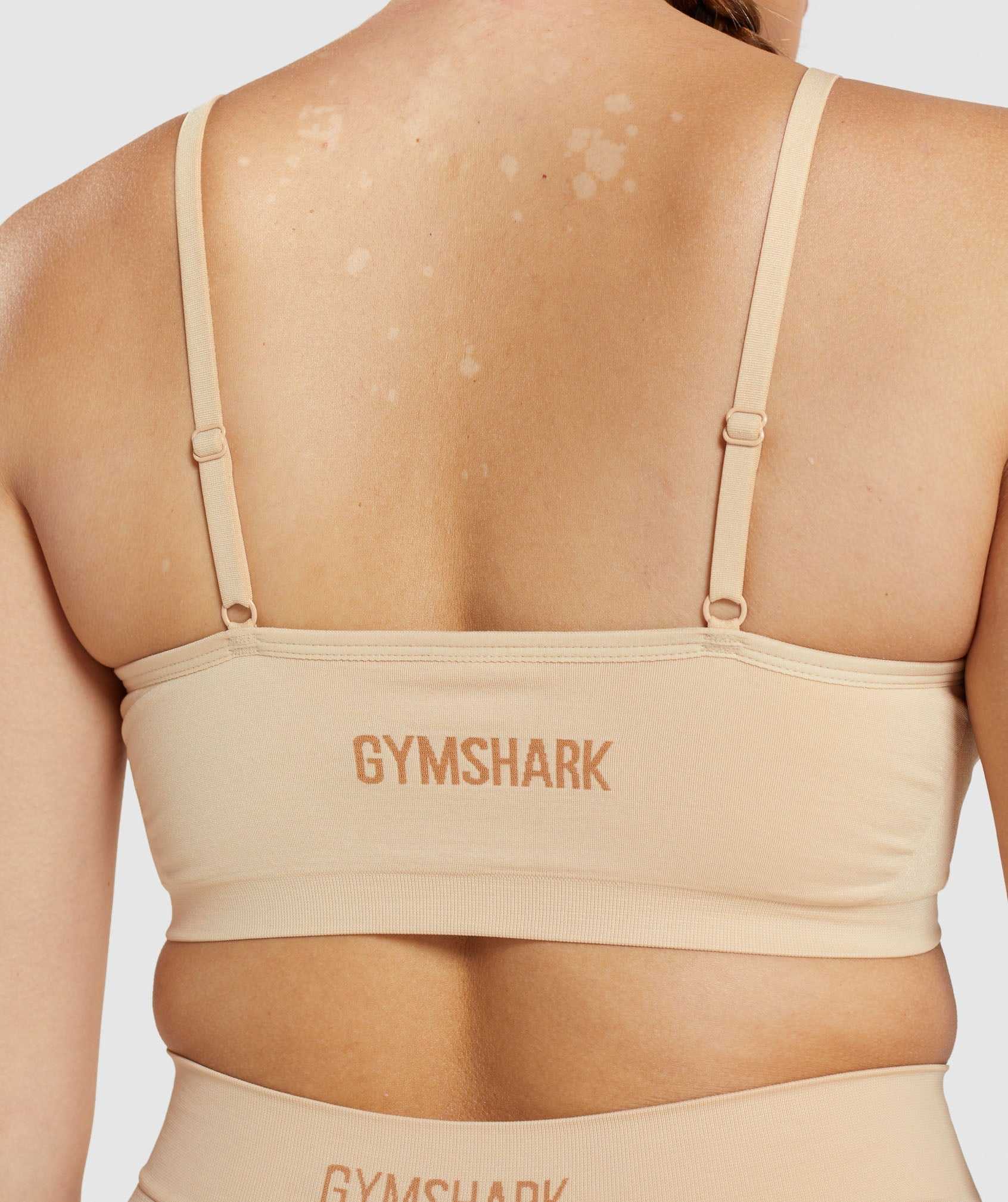 Bielizny Damskie Gymshark Seamless Low Neck Bralette Głęboka Brązowe | EYMV52748