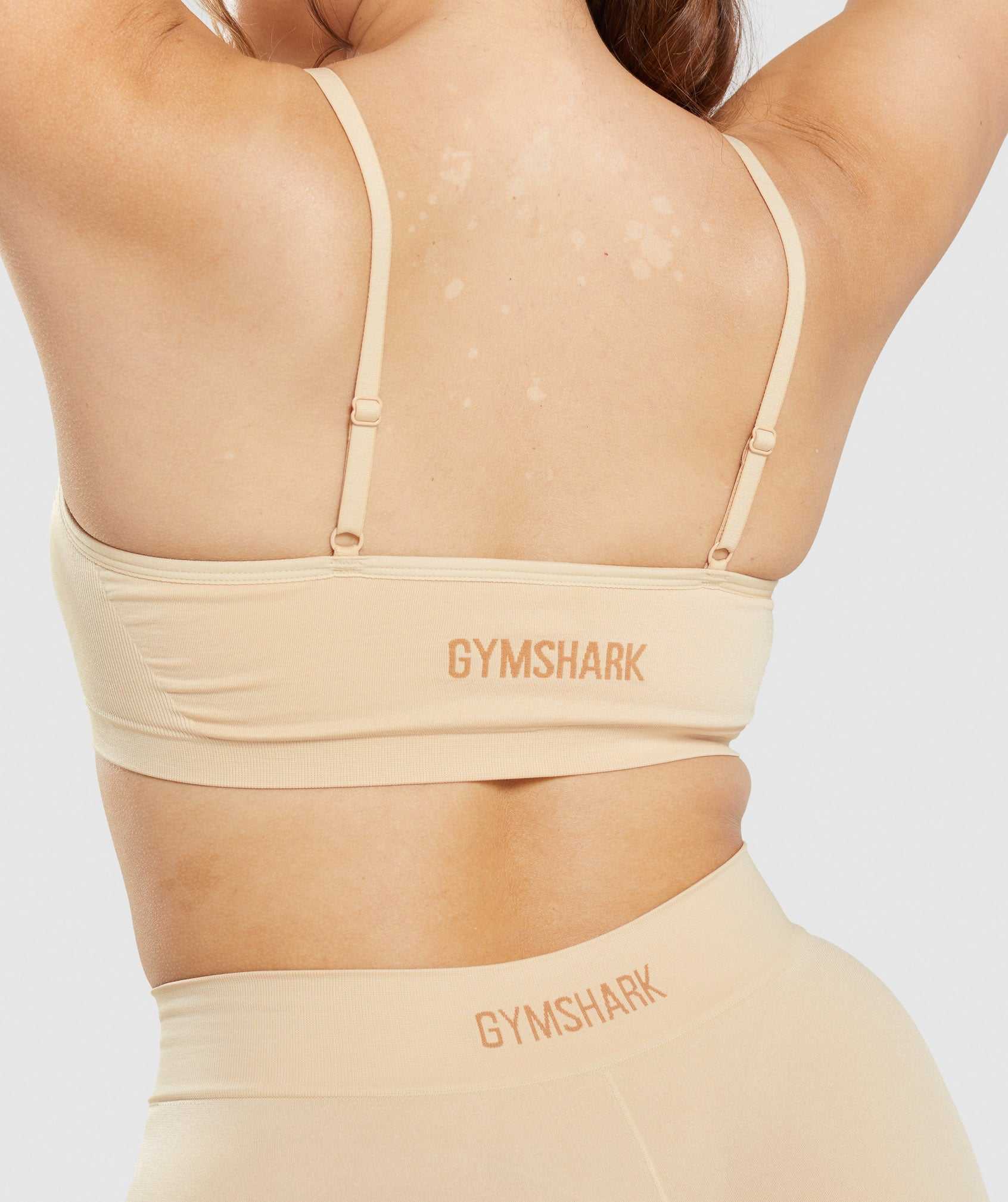 Bielizny Damskie Gymshark Seamless Scoop Neck Bralette Głęboka Brązowe | GFST17905