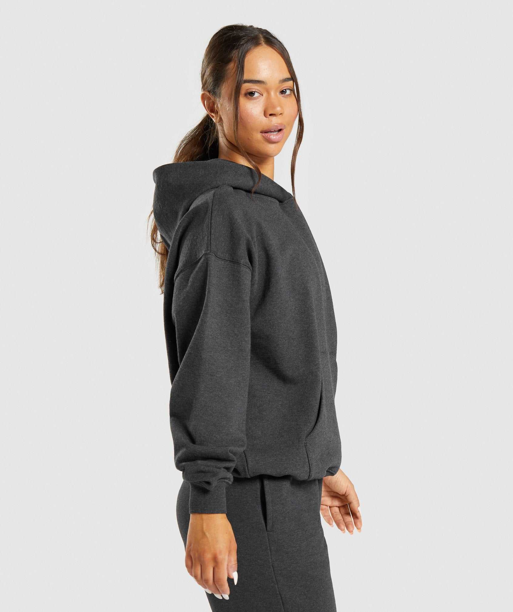 Bluzy Z Kapturem Damskie Gymshark Rest Day Sweats Czarne | KMFC83469