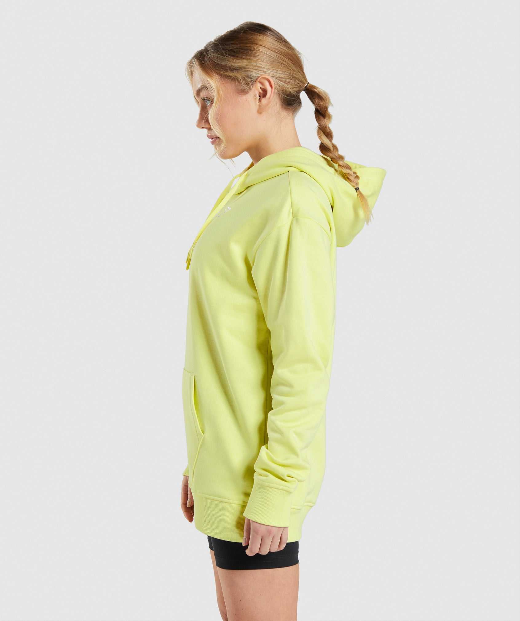 Bluzy Z Kapturem Damskie Gymshark Treningowe Oversized Zielone | BWZN87469