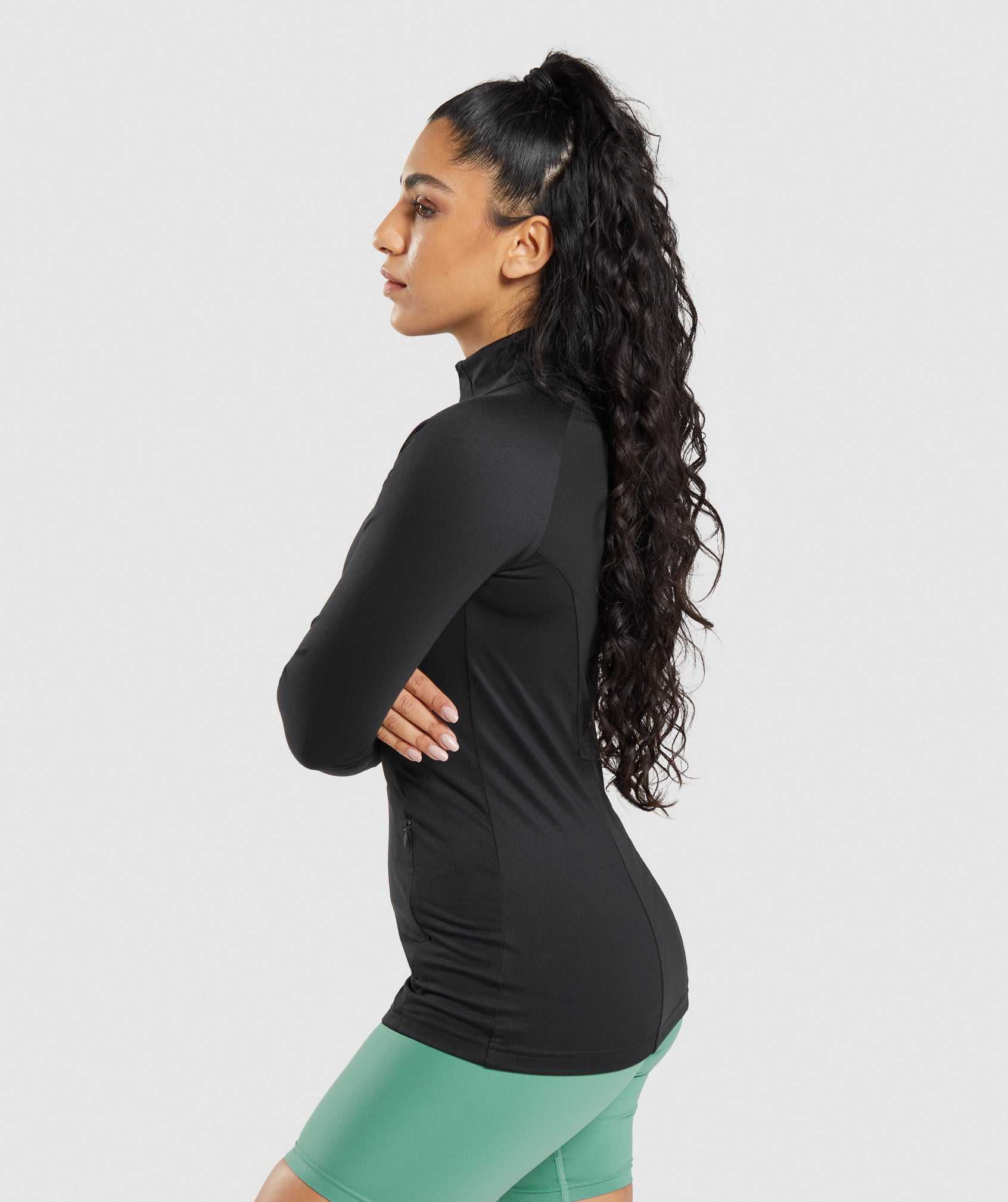 Bluzy Z Kapturem Damskie Gymshark Treningowe Czarne | ZTSX13790