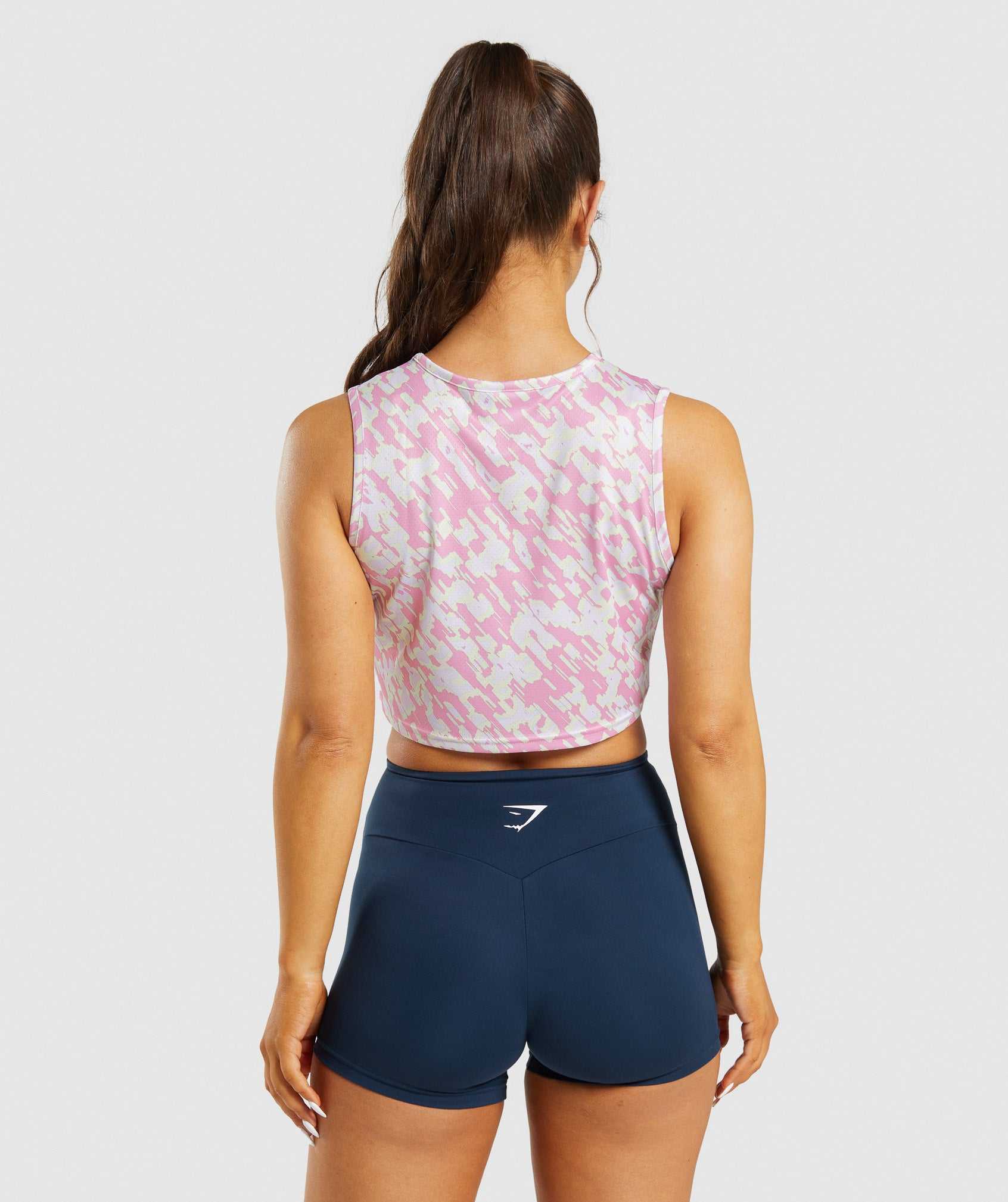 Kamizelki Damskie Gymshark Treningowe Crop Różowe | RBQA68149