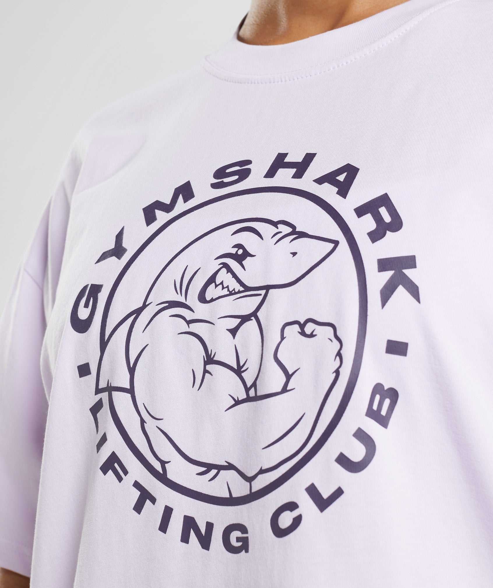 Koszulki Damskie Gymshark Legacy Oversized Fioletowe | RJWD92514