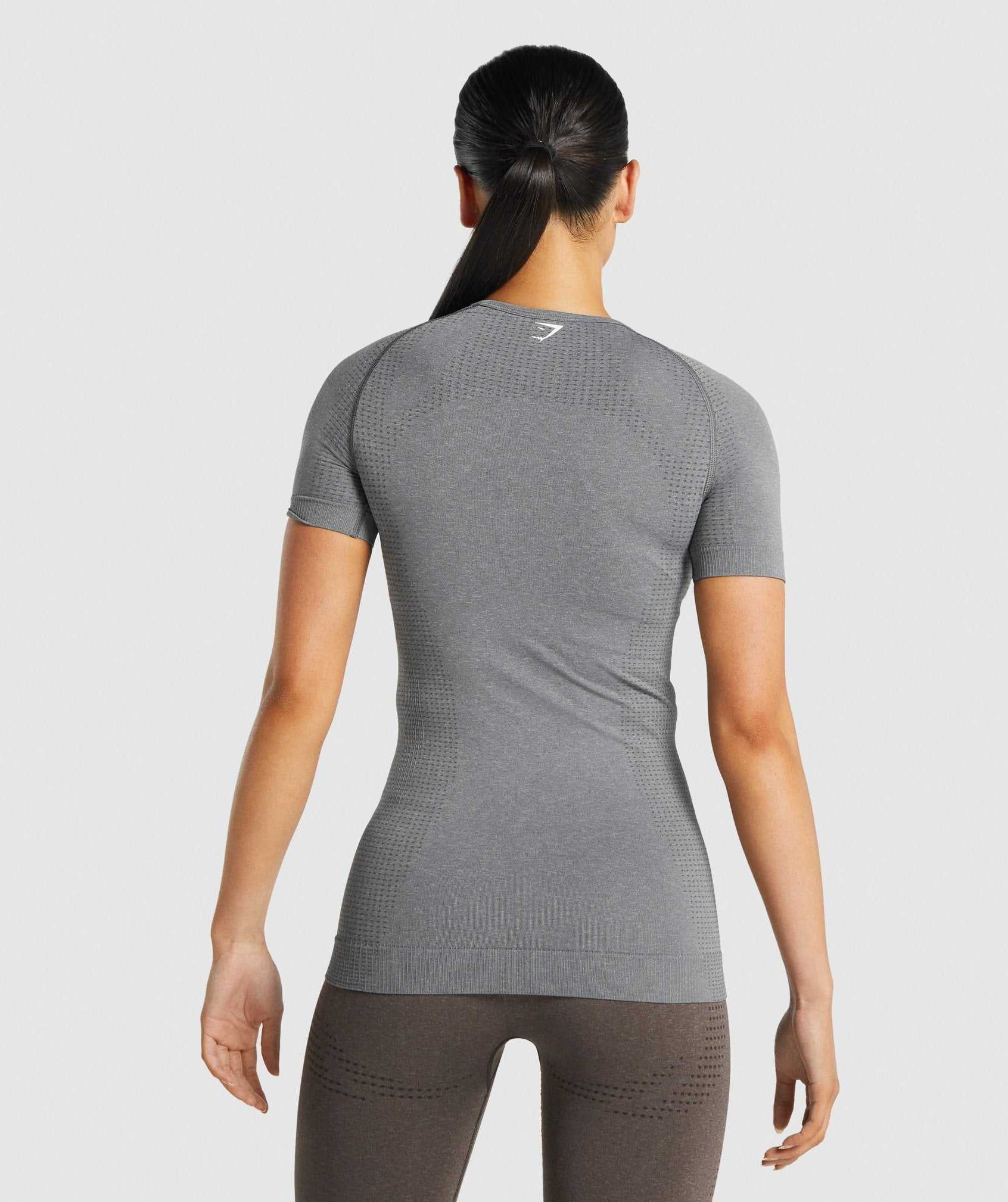 Koszulki Damskie Gymshark Vital Seamless 2.0 Szare | LNSW25489