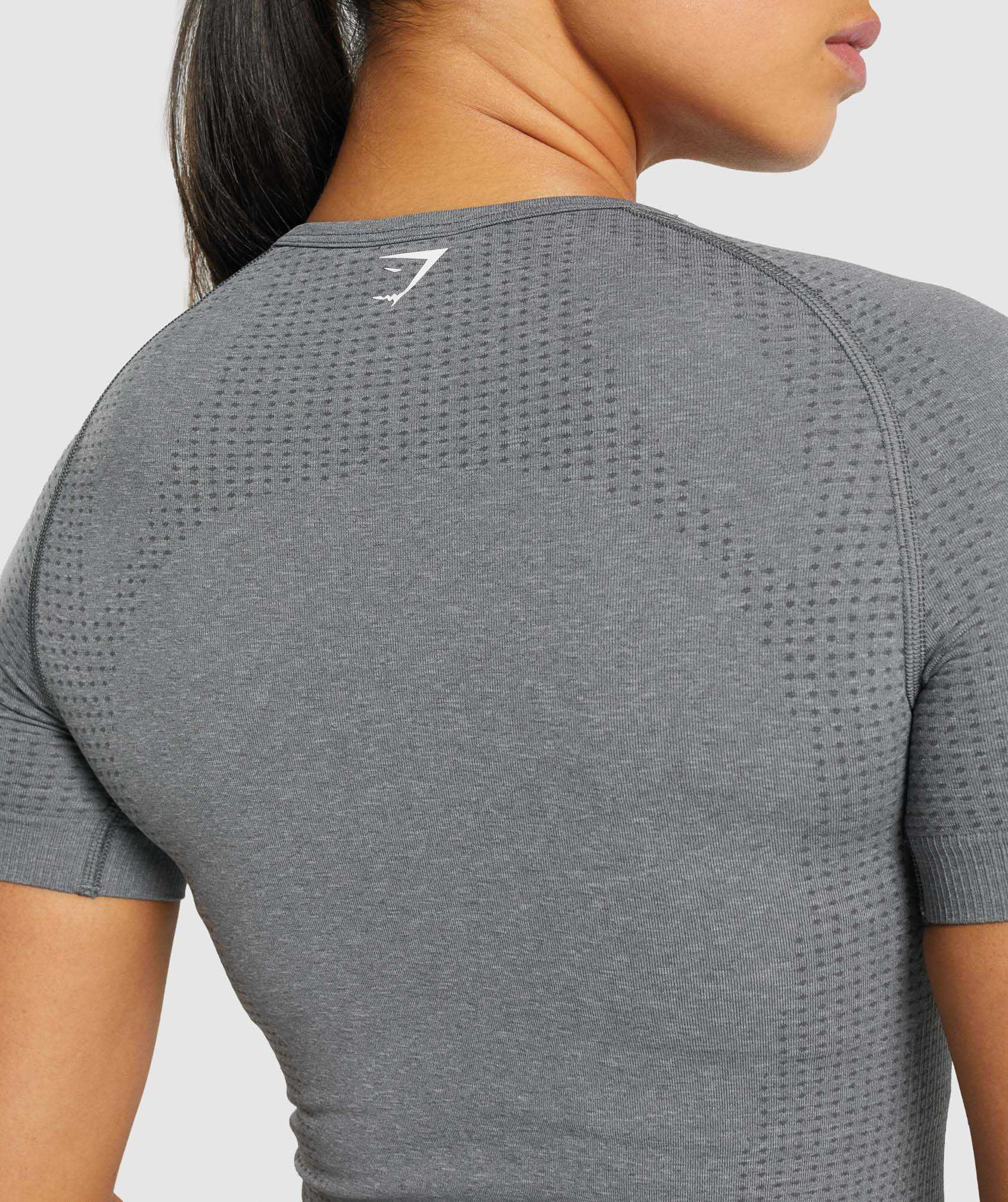 Koszulki Damskie Gymshark Vital Seamless 2.0 Szare | LNSW25489