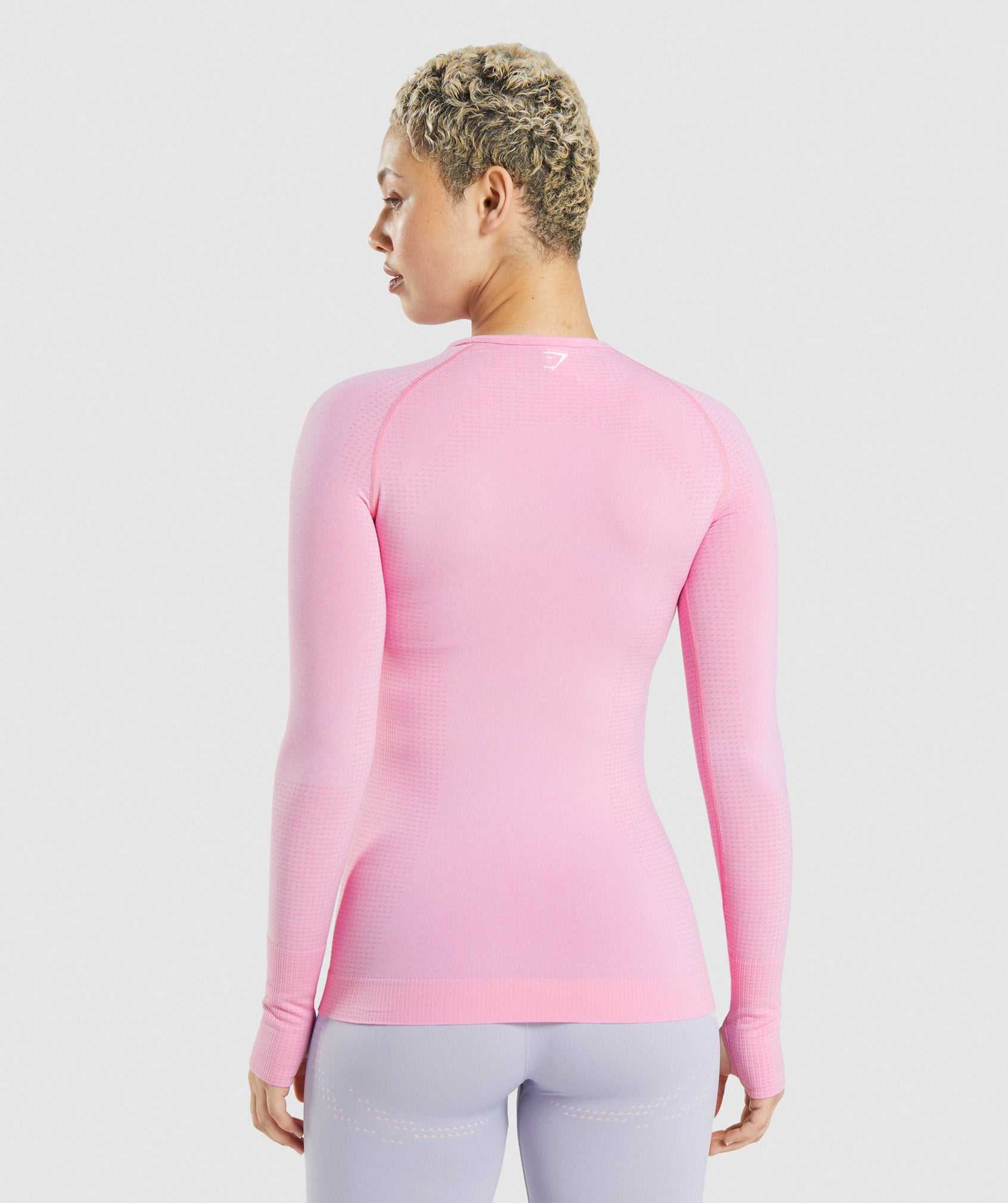 Koszulki Damskie Gymshark Vital Seamless 2.0 Long Sleeve Różowe | OPHY69752