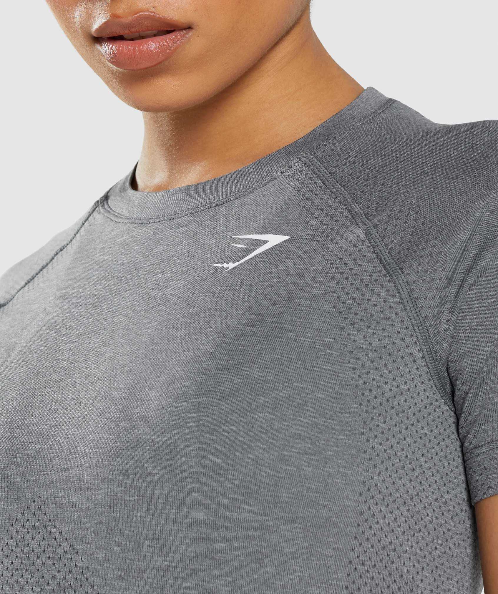 Koszulki Damskie Gymshark Vital Seamless 2.0 Light Szare | QGBF69715