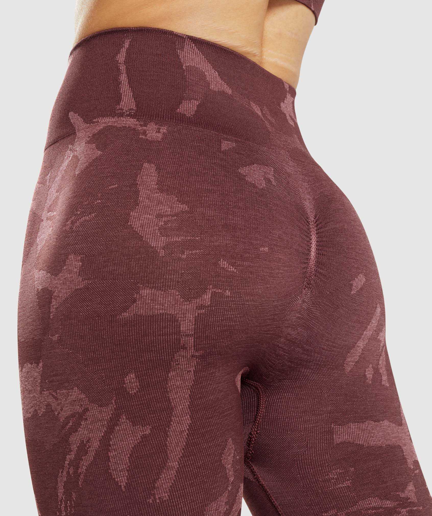 Legginsy Damskie Gymshark Adapt Camo Seamless Różowe Brązowe | GCEQ36782