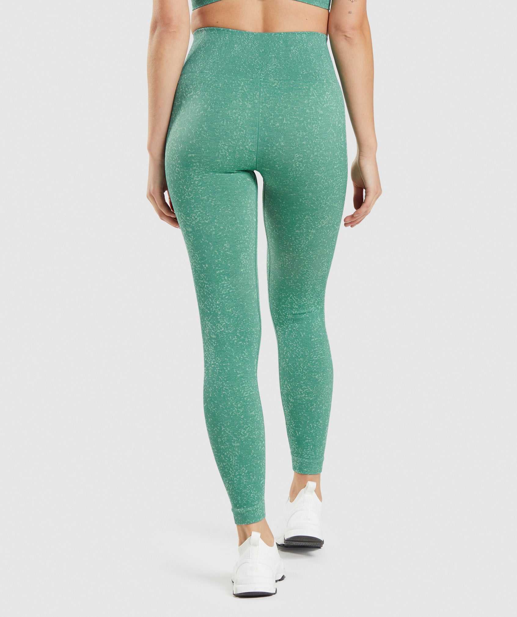 Legginsy Damskie Gymshark Adapt Fleck Seamless Zielone | DGJE07159