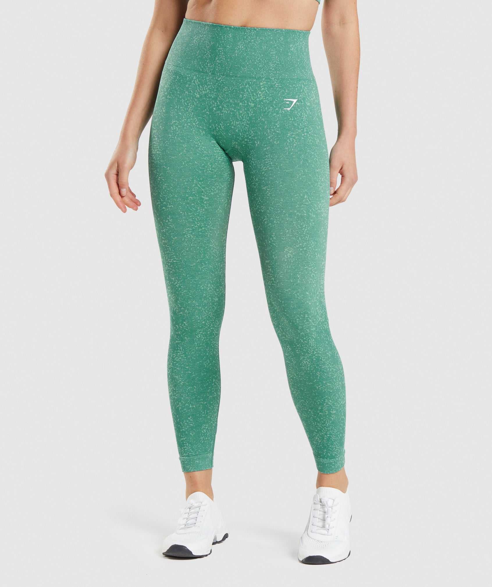 Legginsy Damskie Gymshark Adapt Fleck Seamless Zielone | DGJE07159