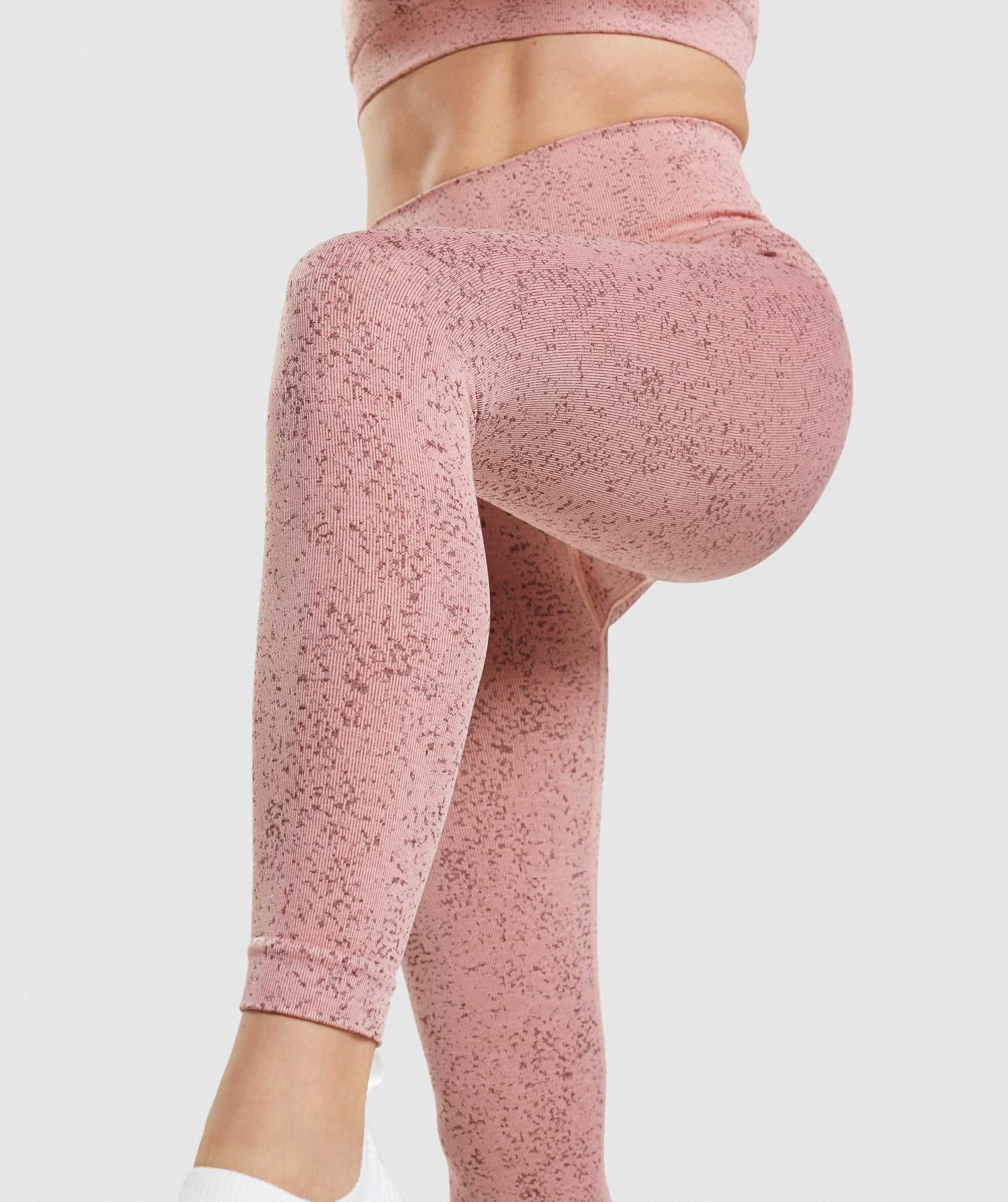 Legginsy Damskie Gymshark Adapt Fleck Seamless Różowe | ISCT57680