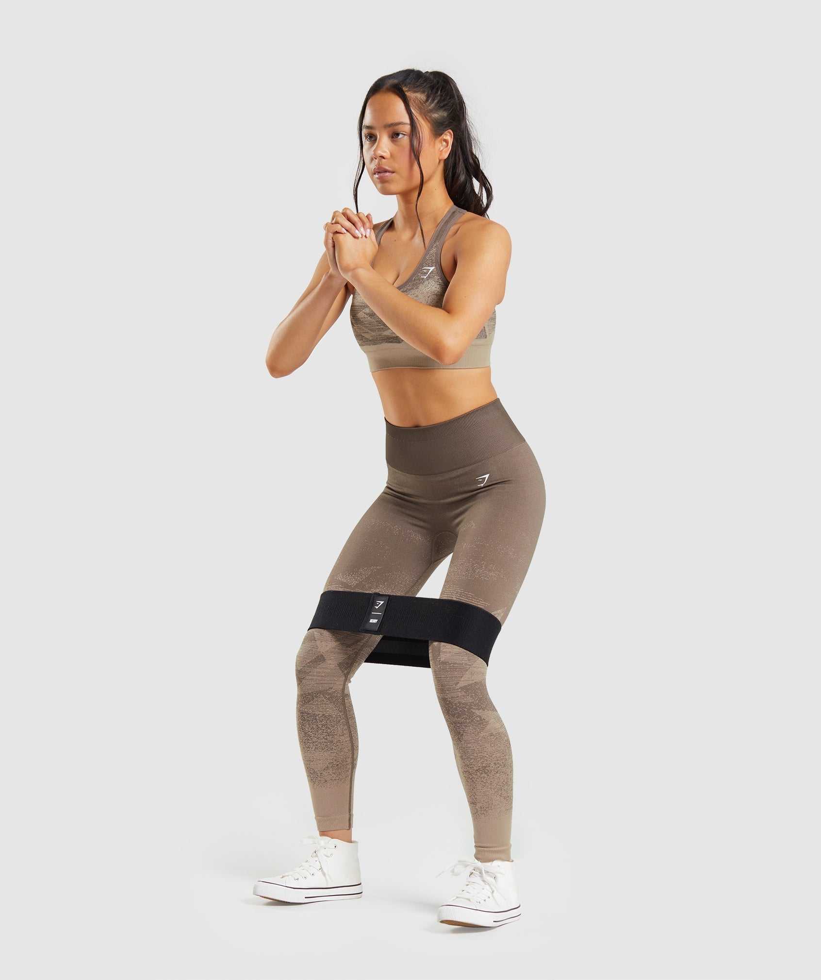 Legginsy Damskie Gymshark Adapt Ombre Seamless Brązowe | WDGO37985