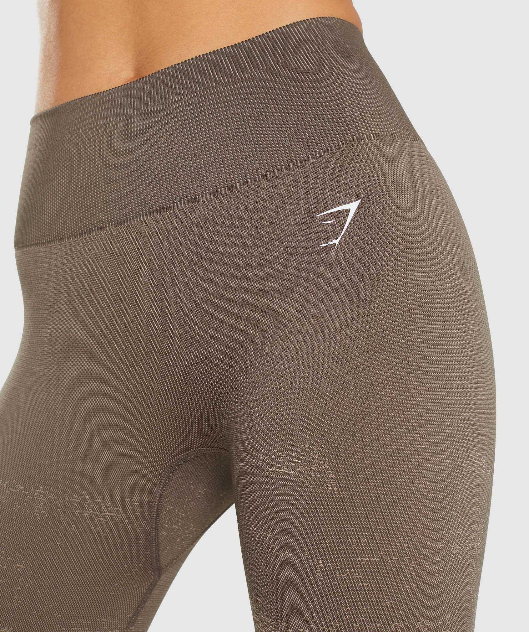 Legginsy Damskie Gymshark Adapt Ombre Seamless Brązowe | WDGO37985